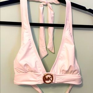 Michael Kors white bikini top